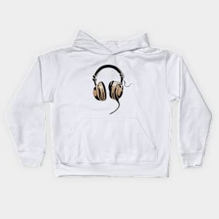 Headphone Beige Shadow Silhouette Anime Style Collection No. 401 Kids Hoodie